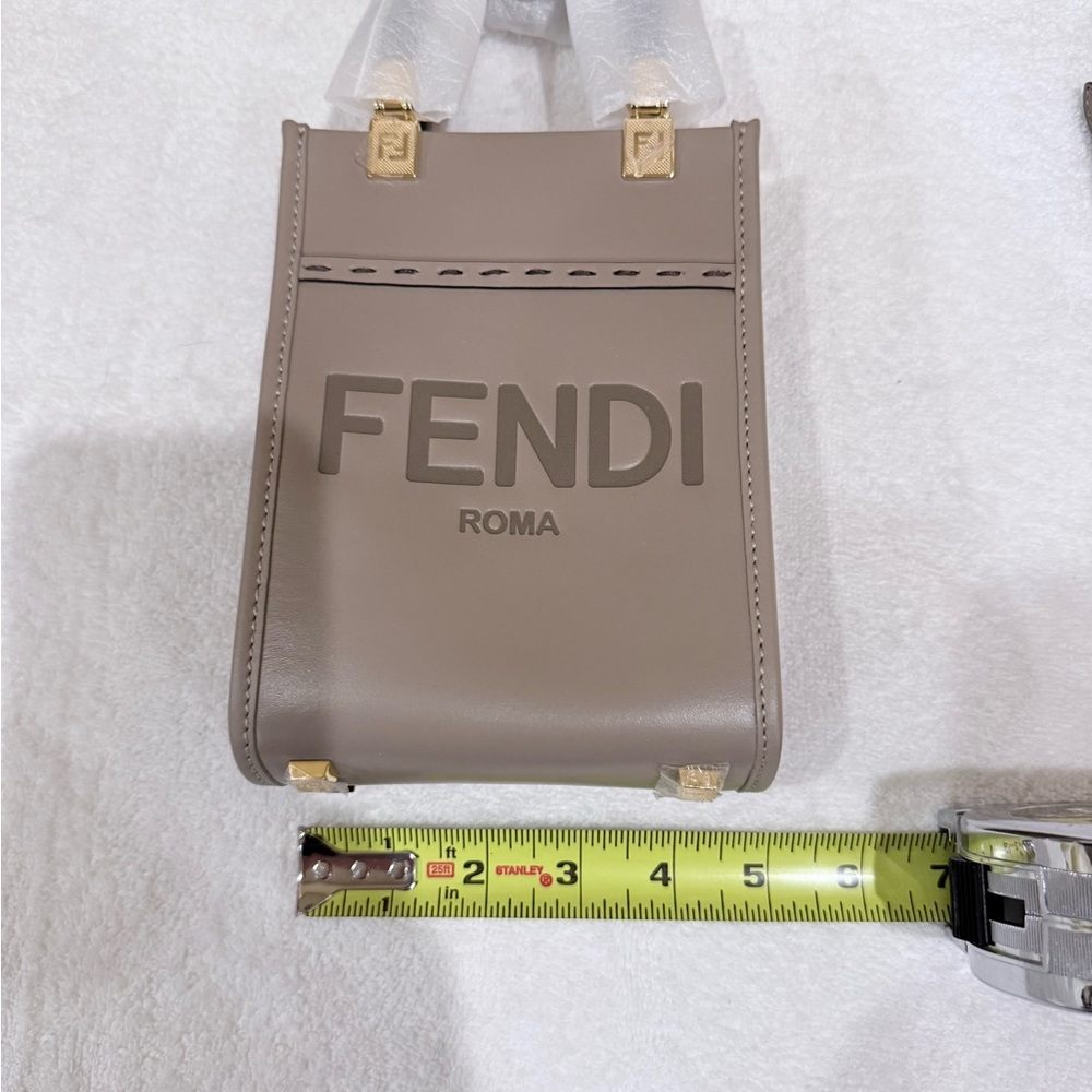 Fendi Sunshine Mini Taupe Shoulder/crossbody Bag - Picture 10 of 16